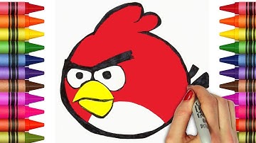 How to Draw Angry Bird & more Popular Animated movie characters | HooplaKidz Doodle