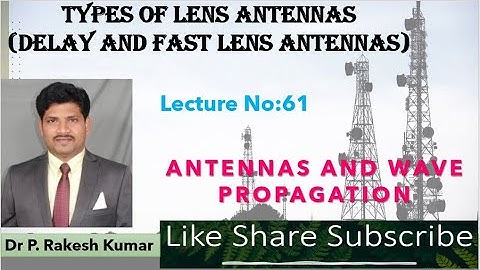 Types of Lens Antennas-(Delay and Fast Lens Antennas)
