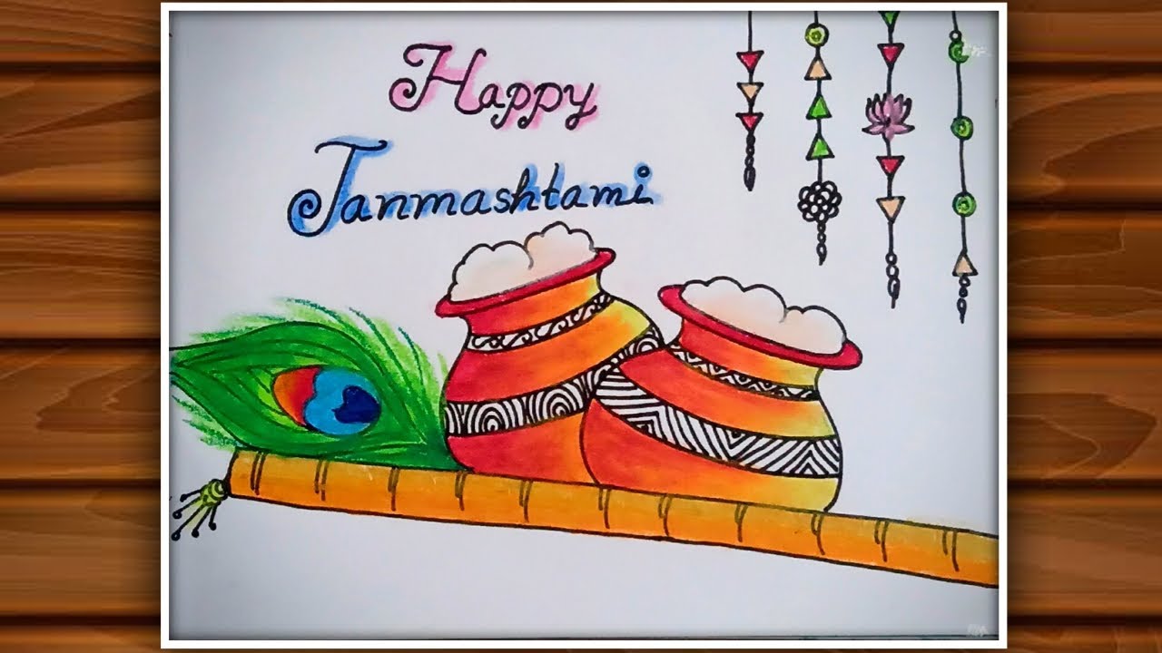 Happy Janmashtami 🙏🙏🥰 #drawing #sketch #art #painting #janmashtami  #krishna #radhakrishna @artistankitjasmatiya @draw_with_v... | Instagram