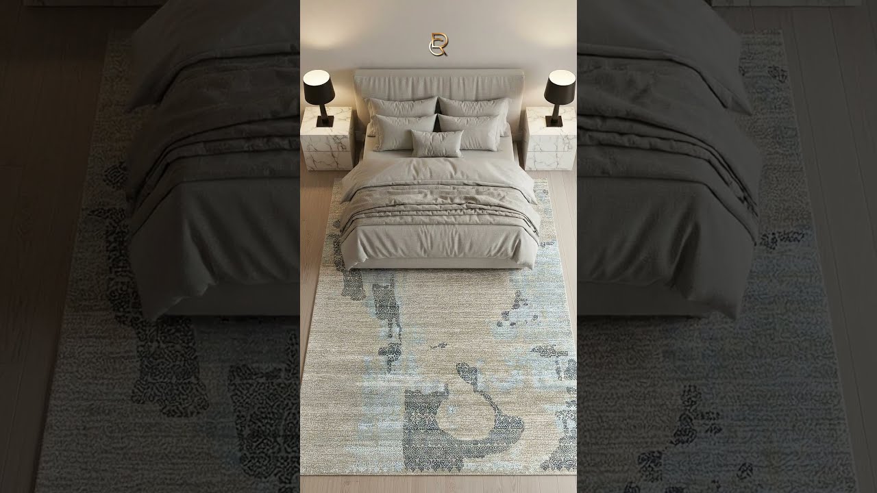 How to Style a Bold Abstract Rug in a Modern Bedroom | RenCollection Rugs 🛏️