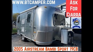Quick Video For Cooper- 2005 Airstream Bambi 19CBFor sale by Ciarra B 2,855 views 2 years ago 4 minutes, 20 seconds