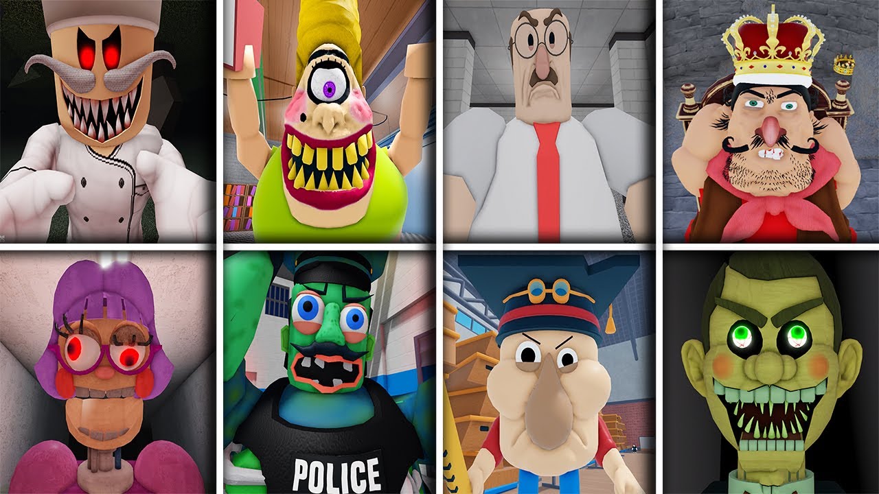 ESCAPE PAPA PIZZA'S PIZZERIA, MISS ANI-TRON, MR PICKLE, KING GUARD, JERRY'S THEATER 