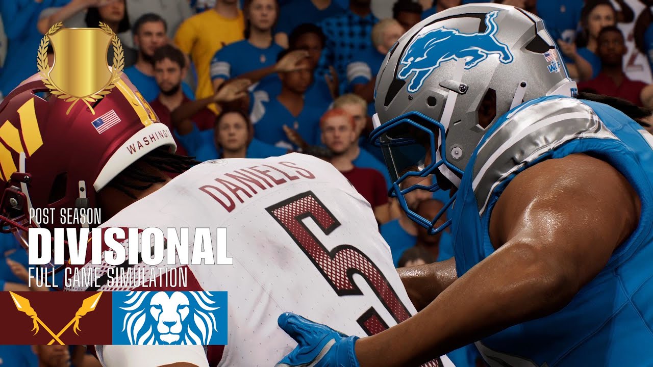 Commanders vs. Lions | Madden NFL 25 Simulation | 2026 Divisional Round