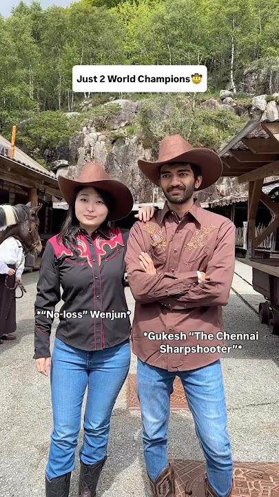 Who would have thought? 🤠 #NorwayChess #cowboy #chess #gukesh