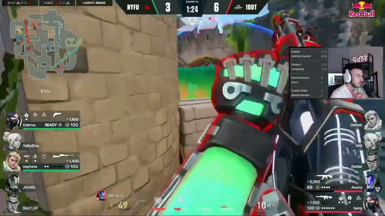 tarik reacts to 100T Asuna INSANE 4k CLUTCH with Flash | What's that shot