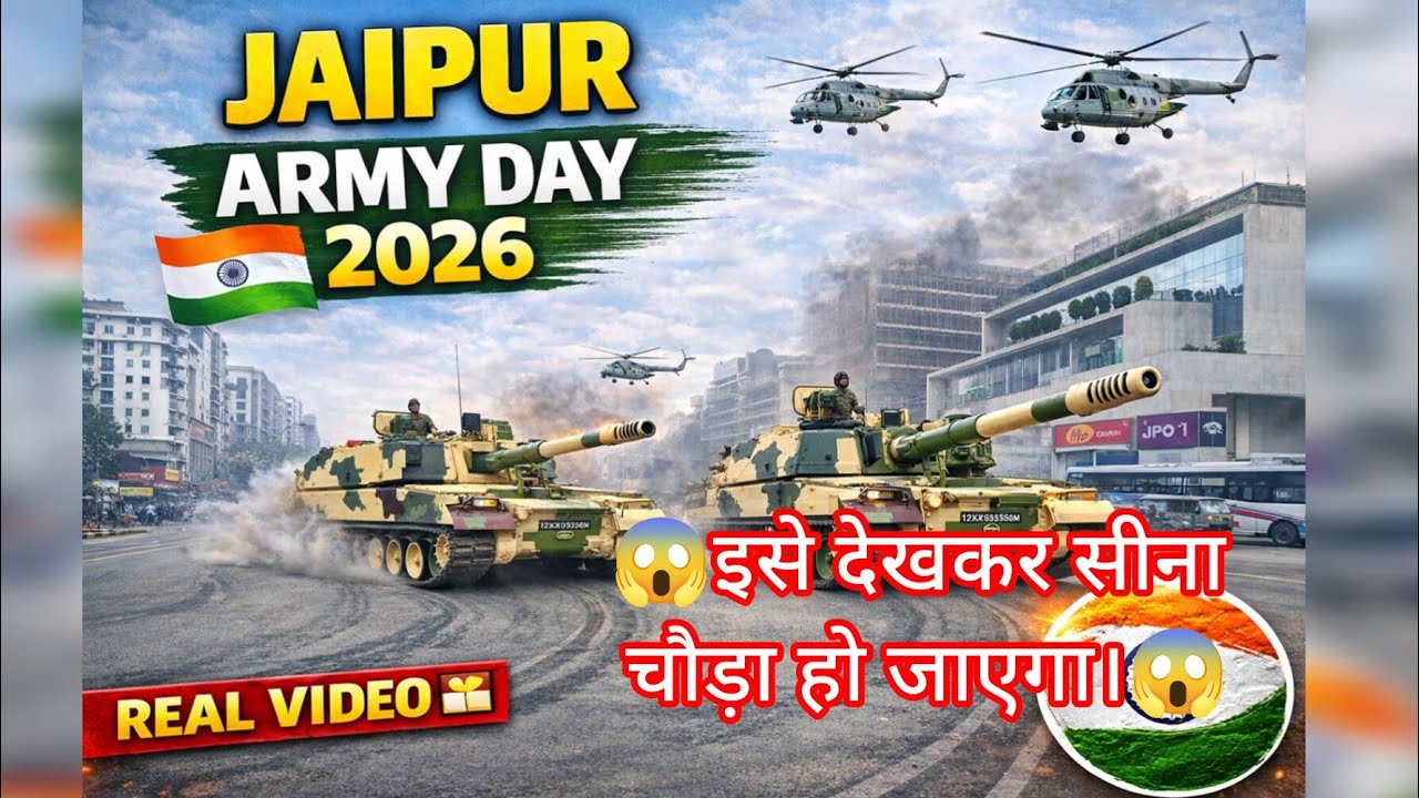 जब टैंकों ने ज़मीन हिला दी 💥🇮🇳 | Indian Army Jaipur💪🏻