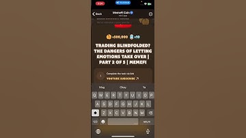 TRADING BLINDFOLDED?THE DANGERS OF LETTING EMOTIONS TAKE OVER |PART 2 OF 5 | MEMEFi