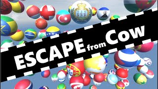 Escape from Cow🐮 country marble race screenshot 5