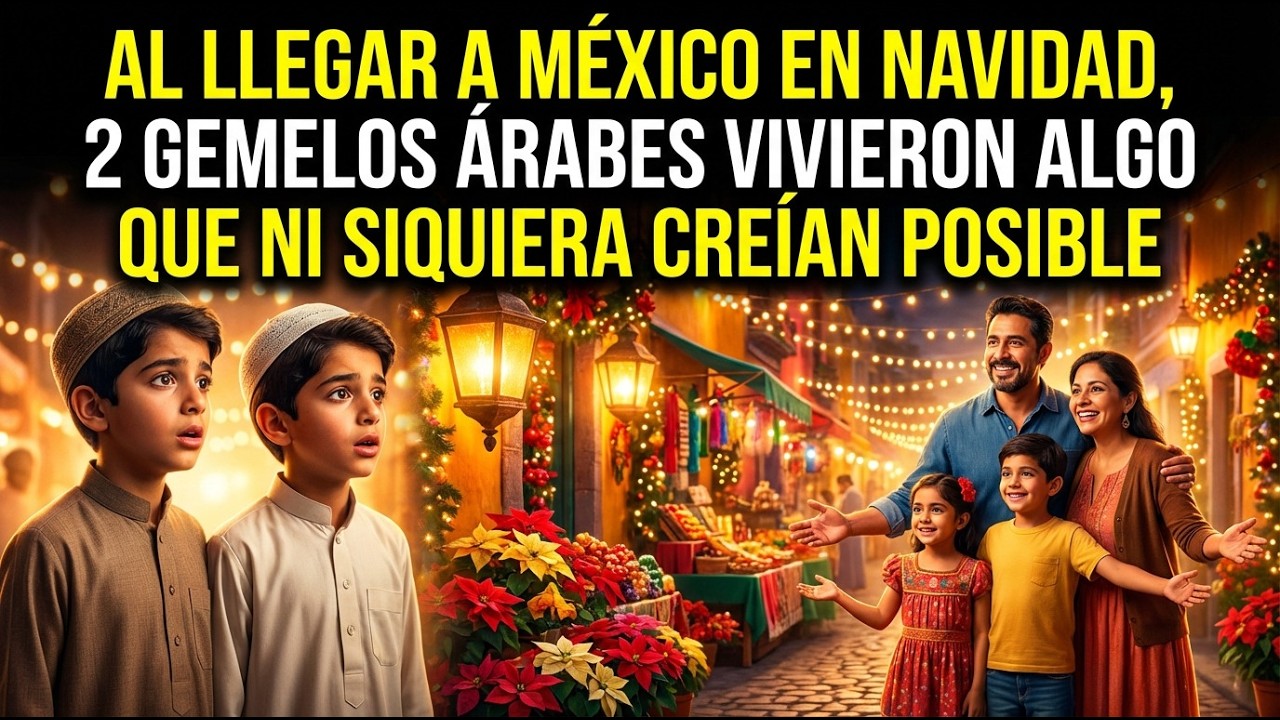 Al llegar a MÉXICO en Navidad, 2 GEMELOS ÁRABES vivieron algo que ni siquiera creían posible