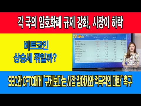 /각 국의 암호화폐 규제 강화, 시장이 하락/맥헨리·톰슨 미 <strong>의원</strong>, SEC와 CFTC에게 “규제보다는 <strong>시장</strong> 참여자와 적극적인 대화” 촉구