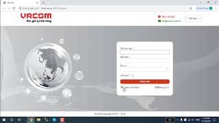 Khai báo ban đầu trong phần mềm VACOM Online. screenshot 2
