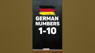 Learn Counting In German Numbers 1-10 for Beginners #germanlesson #learngerman