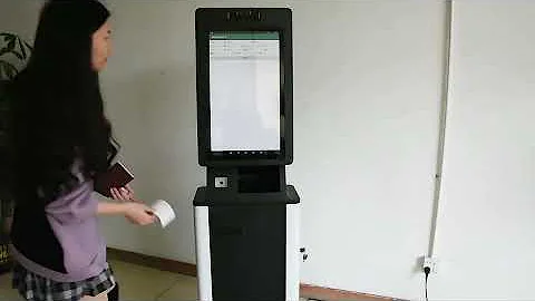 View 27 Inch Wall Mounted Capacitive Self Service Ordering Kiosk Demo