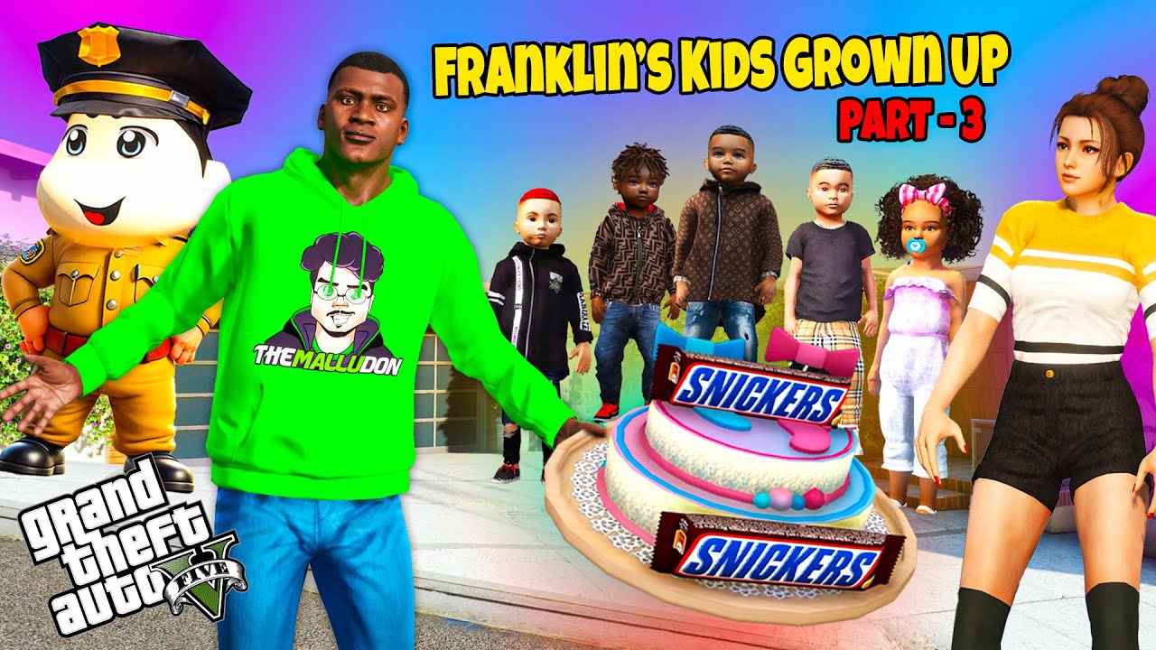Franklin’s Kids Are Grown Up! 😱 RC Race Turns Into Bank Robbery – GTA 5 Malayalam