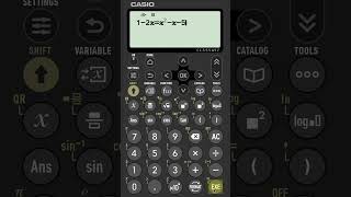 Solving A Quadratic And A Linear Simultaneous Equation On A #Casio #Classwiz fx-991CW #Calculator screenshot 5