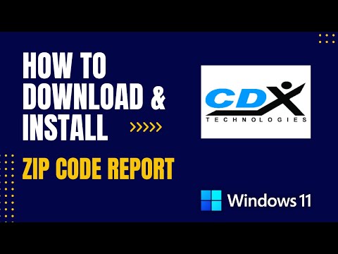 How to Download and Install Zip Code Report For Windows
