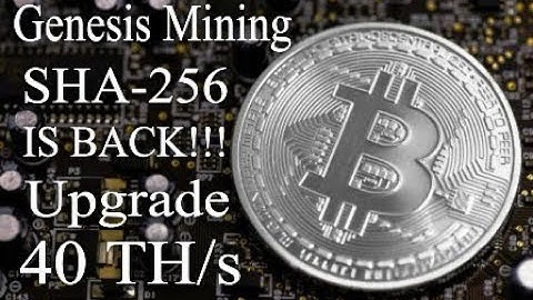 Bought to 40 TH/s for 1.14 BTC! BITCOIN mine SHA-256 is back on Genesis Mining!
