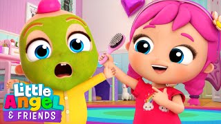 This is the Way Jill Plays Makeup Time! | Little Angel And Friends Kid Songs