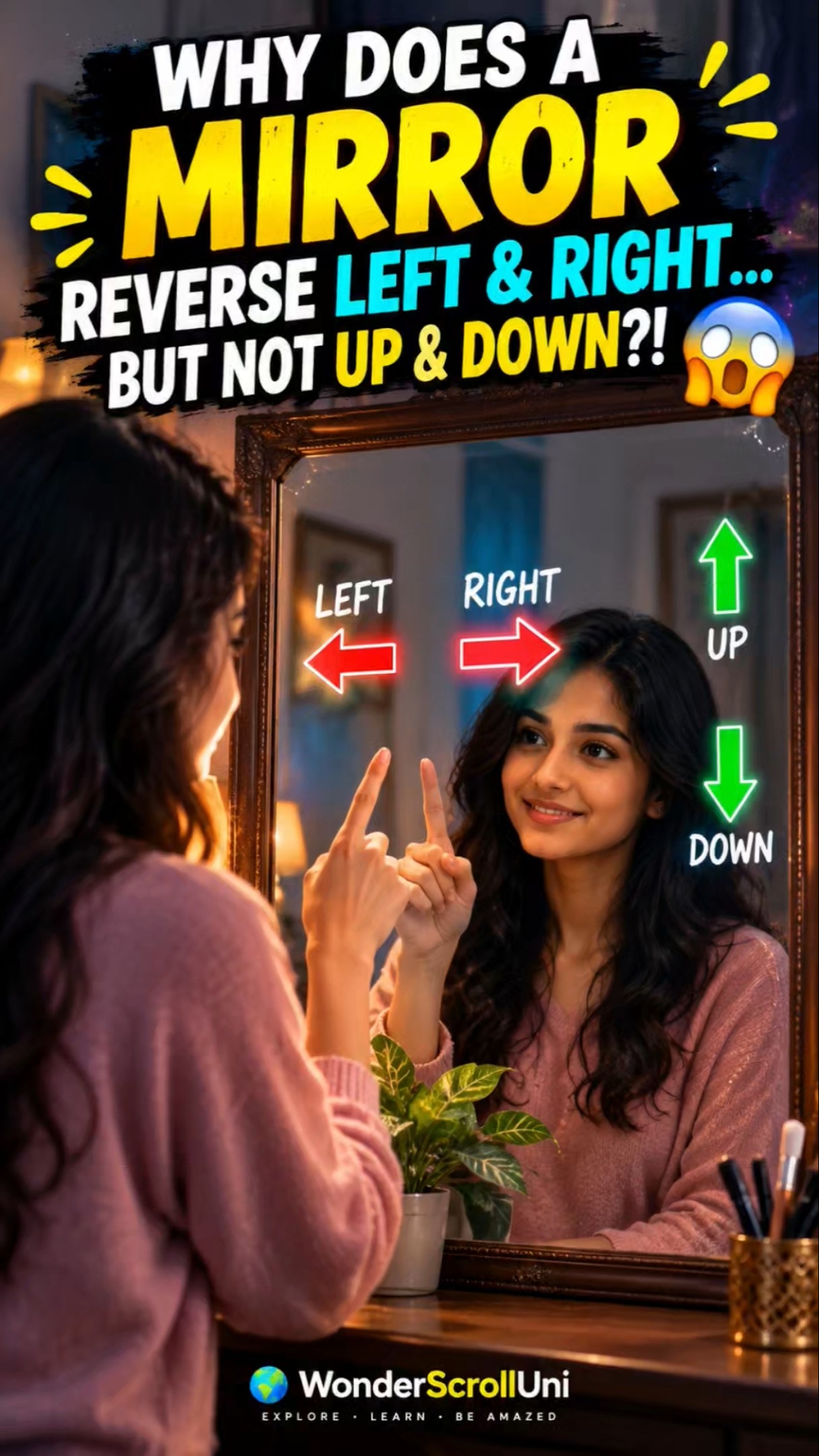 Why Does a Mirror Reverse Left & Right… But NOT Up & Down