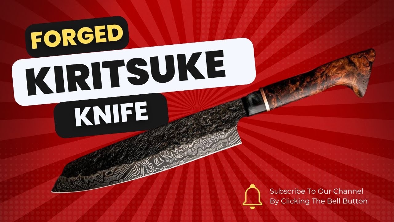 Forging a Damascus Steel Kiritsuke knife -Full video.