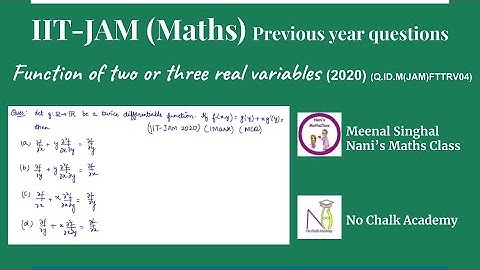 Function of two or three real variables (2020) (Q.ID.M(JAM)FTTRV04)