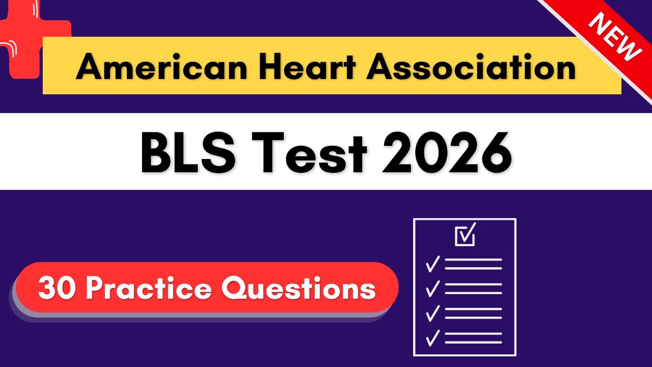 American Heart Association BLS Test 2026 | 30 Practice Questions - YouTube