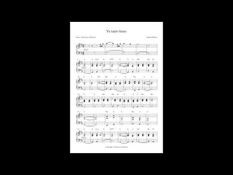 Va tutto bene (spartito pianoforte) - Giulia Molino