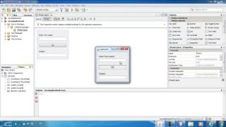 Java GUI Netbeans الدرس الأول Label, Button, Text Field