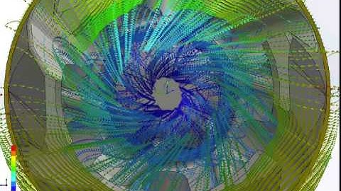 Aerodynamic Flow Simulation on a projectile