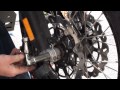 BMW F800GS Maintenance - Remove and install front wheel.