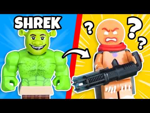 I made CURSED LEGO SHREK Minifigures... (with Brickify App)