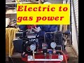 Making an air compressor gas powered