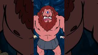 Cyclops returning home to find men in his cave