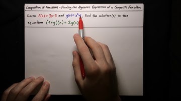 Finding the Algebraic Expression of a Composite Function