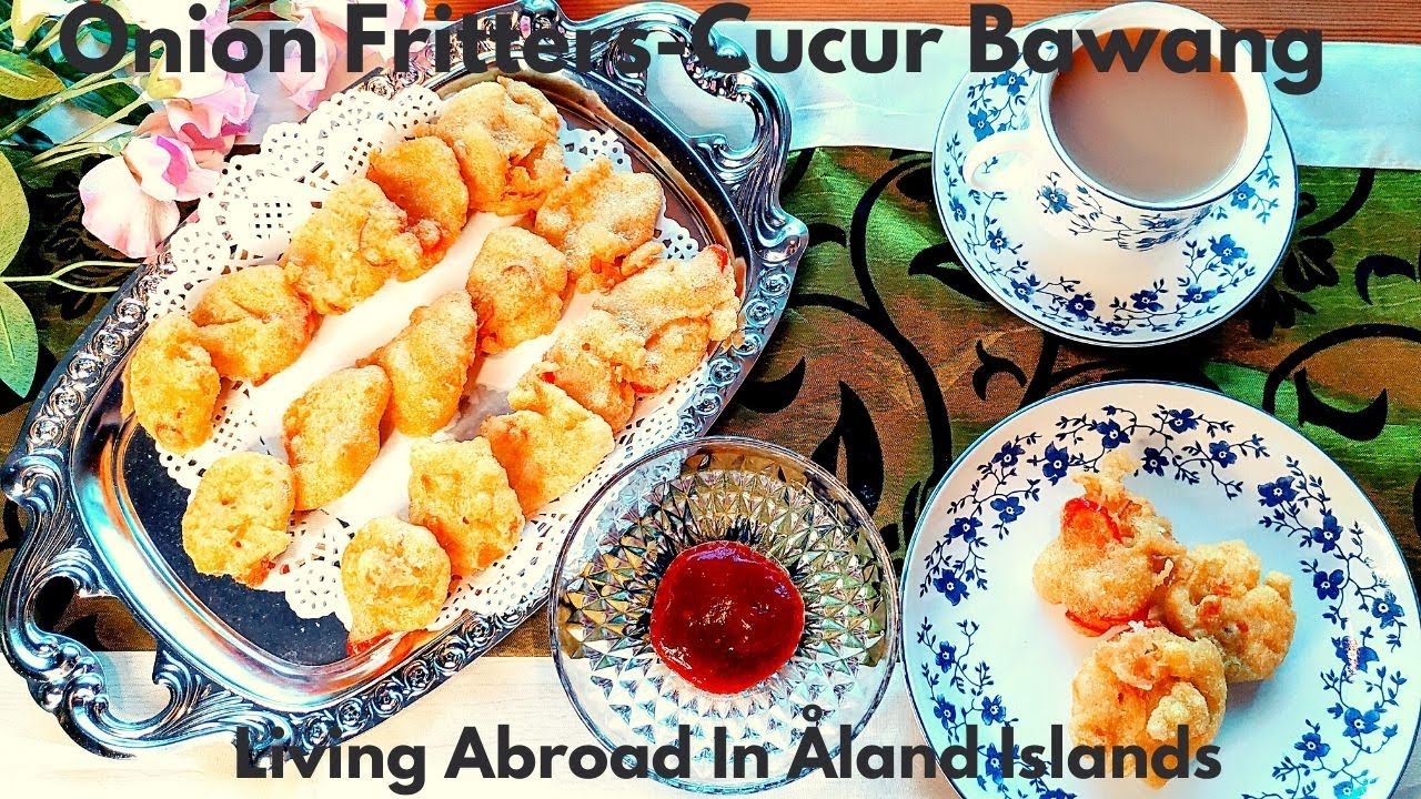 Onion Fritters Cucur Bawang Crispy Addictive Vegan Vegetarian Frie Dairy Free Eggs Fritters Vegan Vegetarian