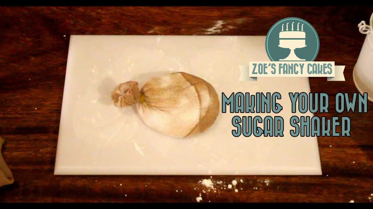 How to make your own sugar shaker for cake decorating How To Tutorial Zoes Fancy Cakes YouTube