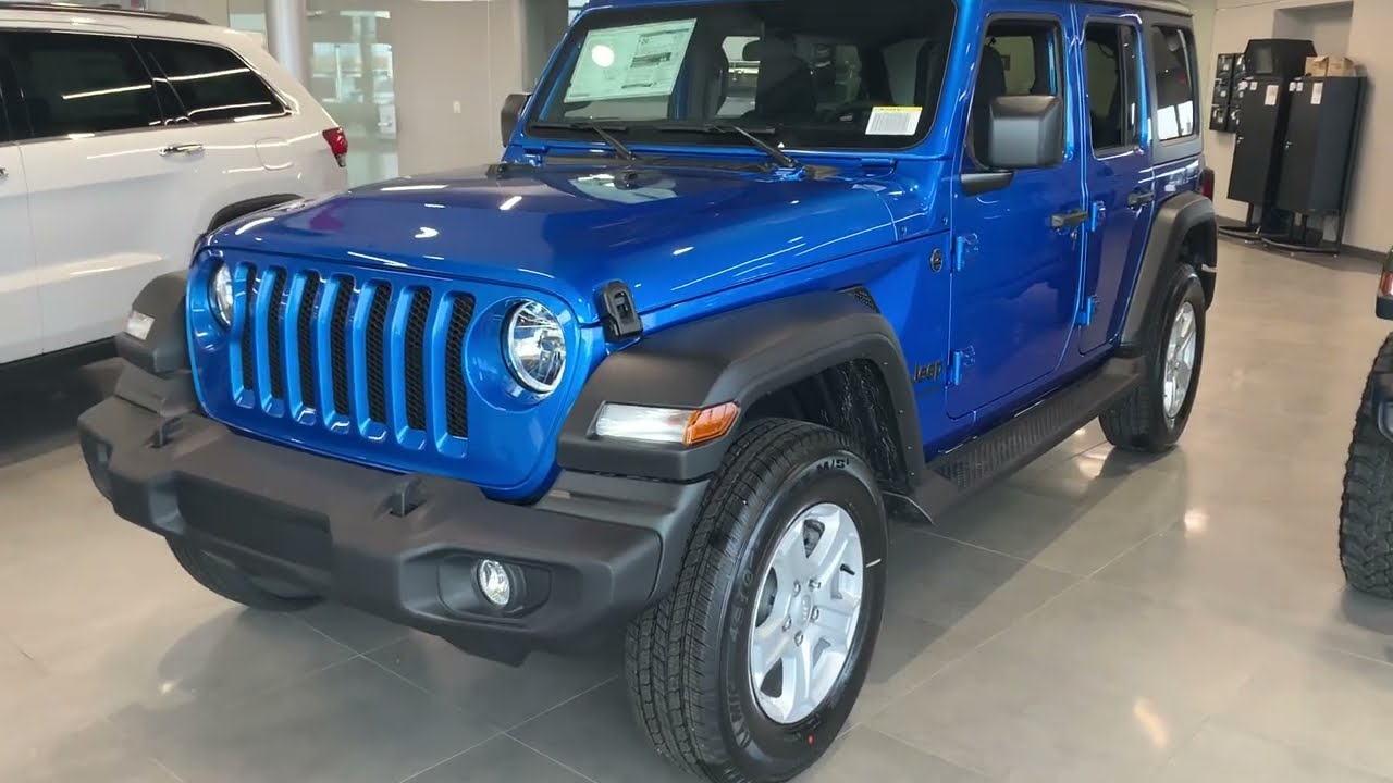 2022 Jeep Wrangler in HYDRO BLUE! - YouTube
