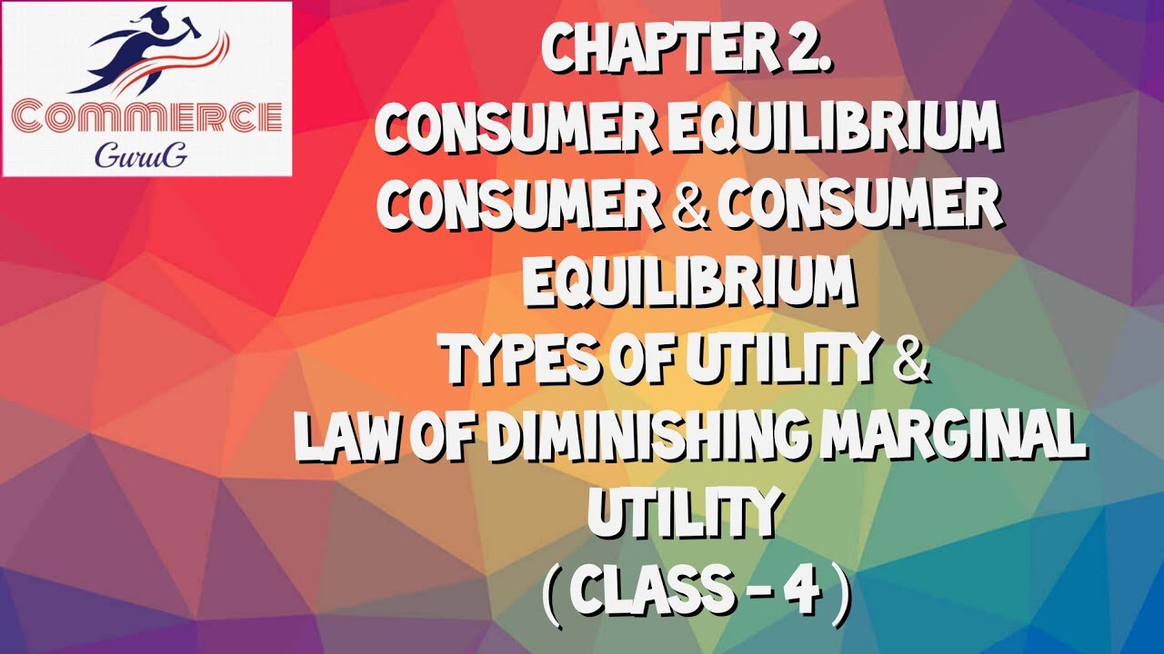 Utility , Types of Utility , Law of Diminishing Marginal Utility YouTube