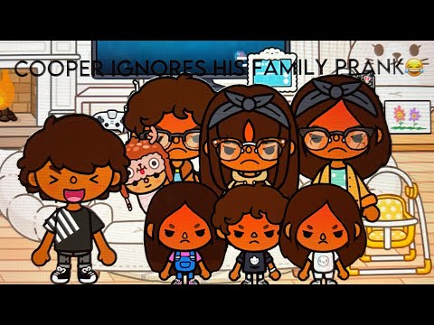 COOPER IGNORES HIS FAMILY PRANK😂||*WITH VOICE*|| Toca boca roleplay