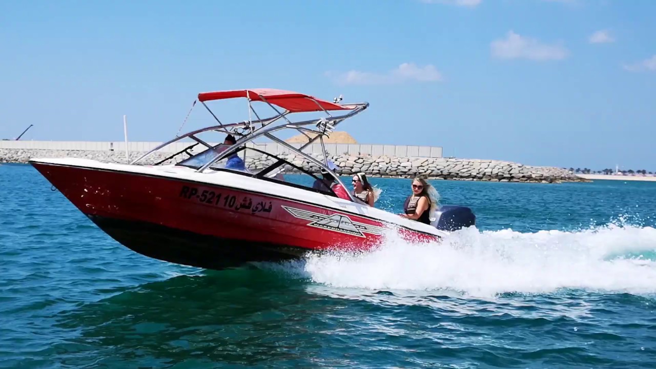 Boat Trip in Ras Al Khaimah Fly Fish Water Sports at Marjan Island