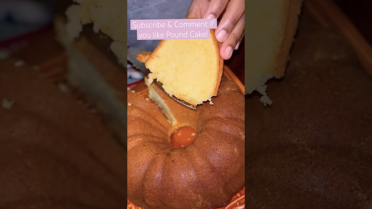 Pound Cake without a stand mixer! 