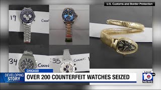More than 200 counterfeit watches confiscated at Chicago’s airport