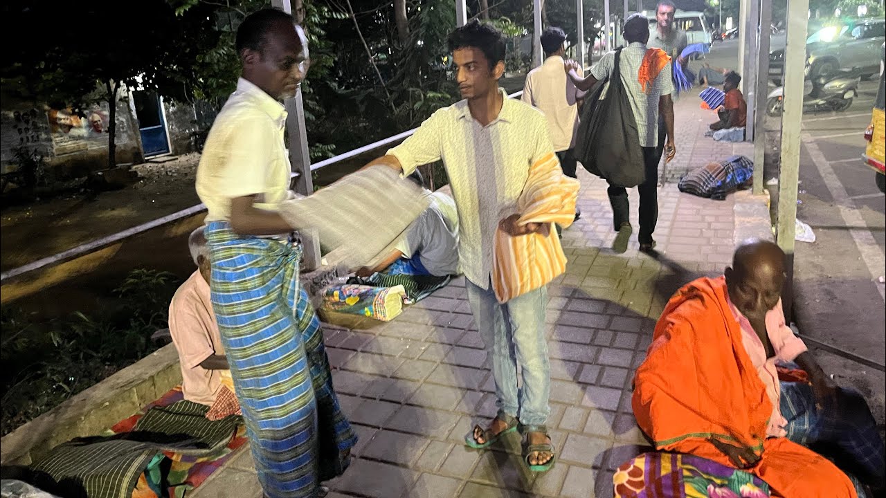 Glf blankets to the homeless people by helping hands youtube