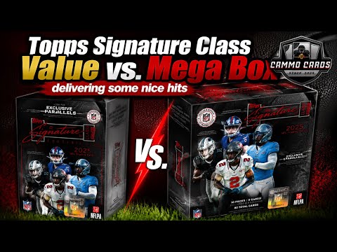 Living Up To It’s Name!! Ink and Numbered Cards Out of The New Topps Signature Class Football!!