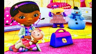 Doc McStuffins Puzzle Disney Jr. Hallie Lambie Chilly (Puzzle For Kids)