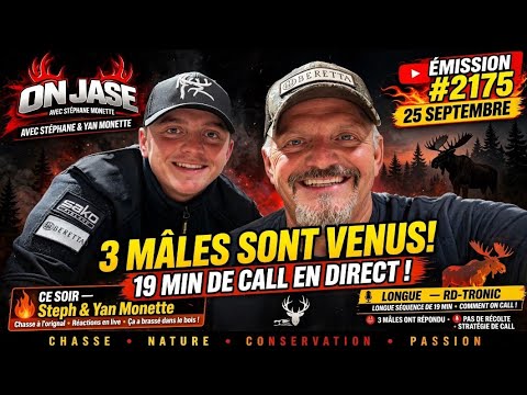 25 SEPTEMBRE | ÉMISSION #2175 ON JASE avec Steph et Yan Monette 🔥