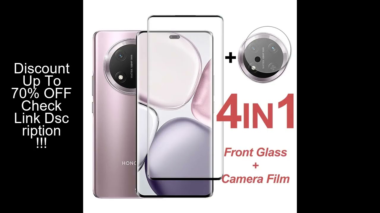 For Honor Magic7 Lite Glass Honor X9c Screen Protector Full Cover Tempered Glass Protective Phone Ca