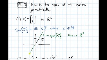 1.3 Vector Equations--Linear Combination and Span (Video 3)