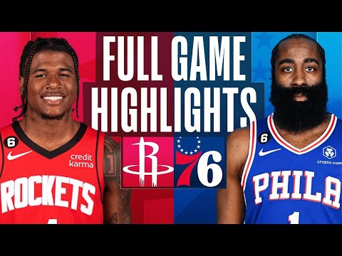 Houston Rockets vs. Philadelphia 76ers Full Game Highlights | Feb 13 | 2022-2023 NBA Season