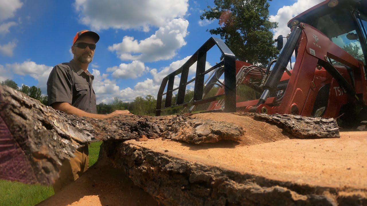 Sawmilling 3 huge wild cherry logs and found something amazing! YouTube
